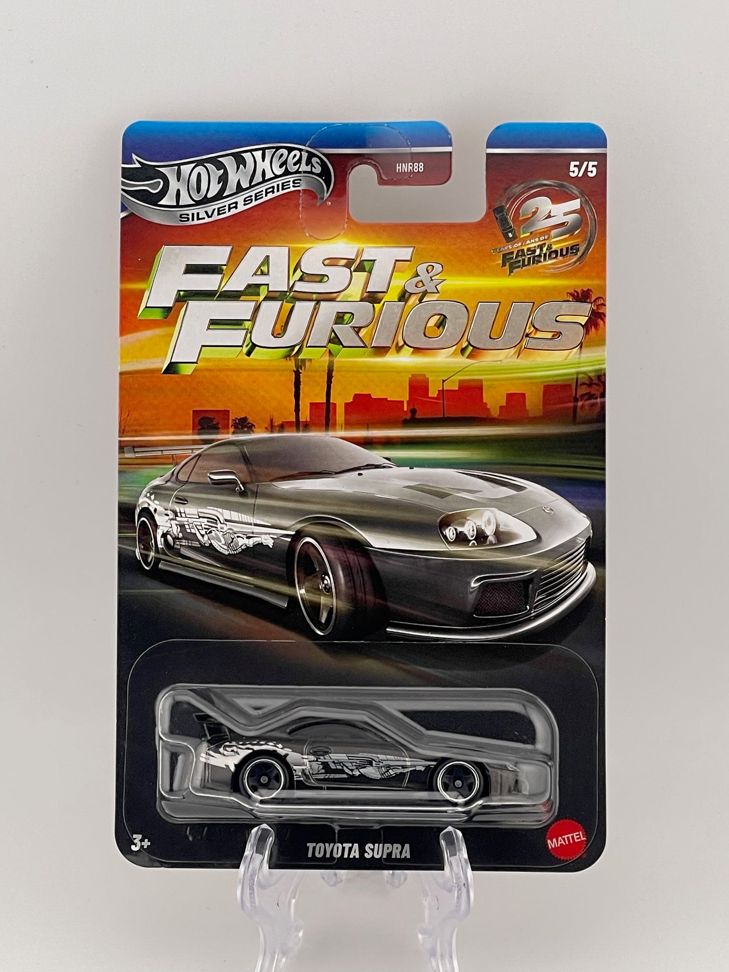 Hot Wheels Silver Series Fast & Furious 25th Anniversary 5/5 Toyota Supra
