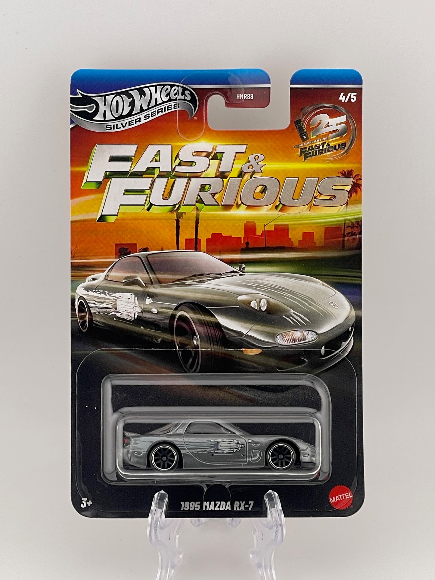 Hot Wheels Silver Series Fast & Furious 25th Anniversary 4/5 1995 Mazda RX-7