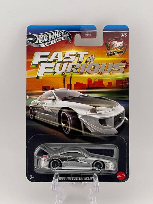 Hot Wheels Silver Series Fast & Furious 25th Anniversary 3/5 1995 Mitsubishi Eclipse