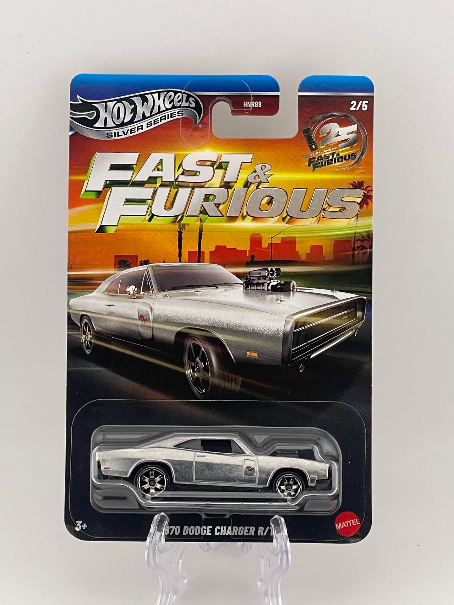 Hot Wheels Silver Series Fast & Furious 25th Anniversary 2/5 1970 Dodge Charger R/T