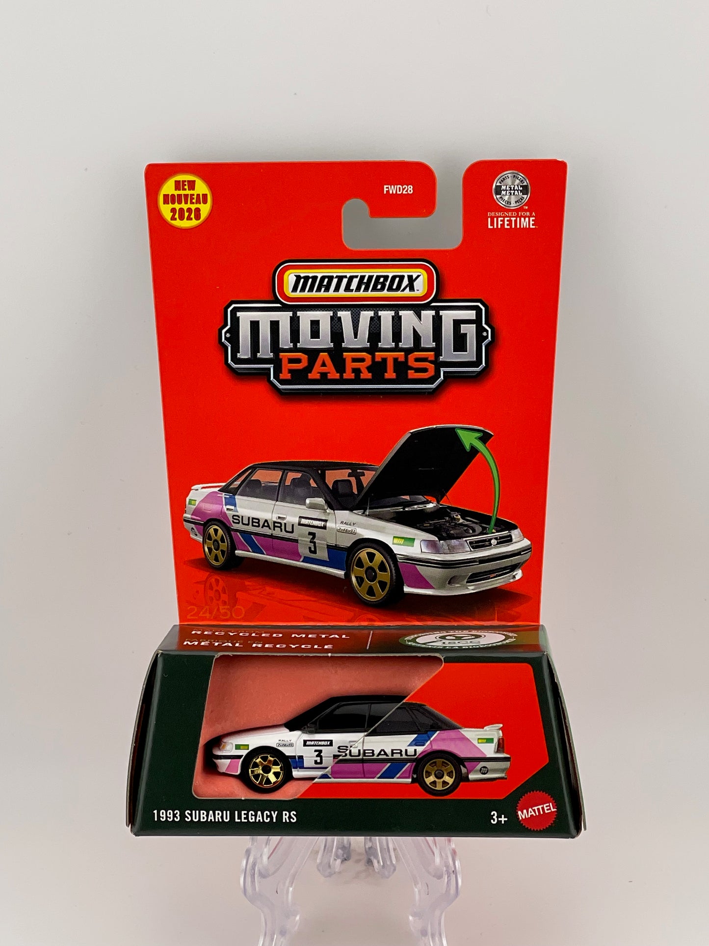 Matchbox Moving Parts 1993 Subaru Legacy RS 24/50