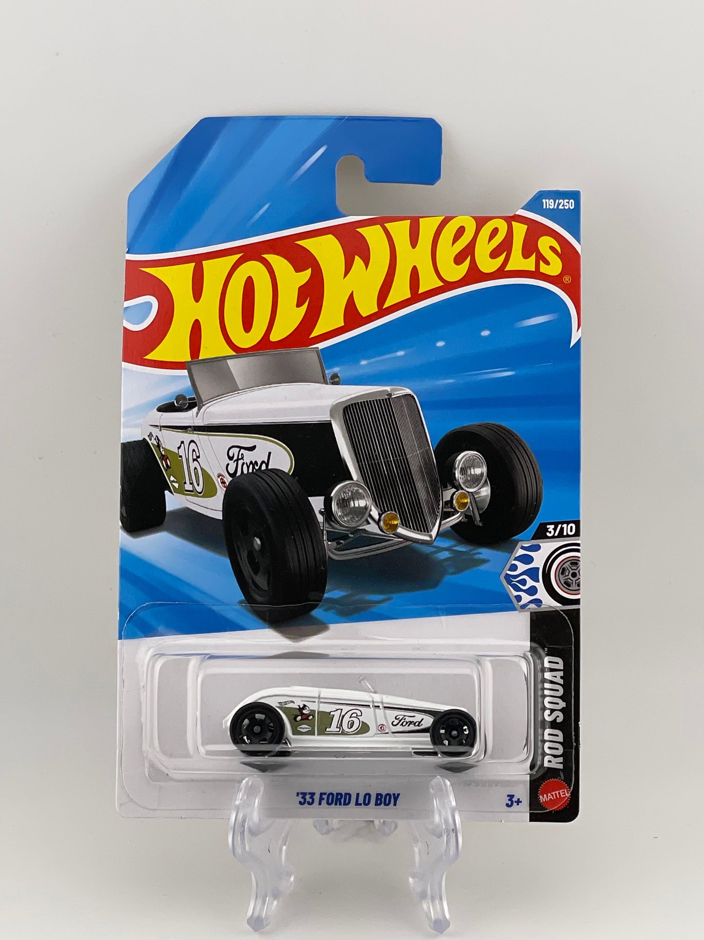 Hot Wheels Mainline '33 Ford Lo Boy Rod Squad 3/10
