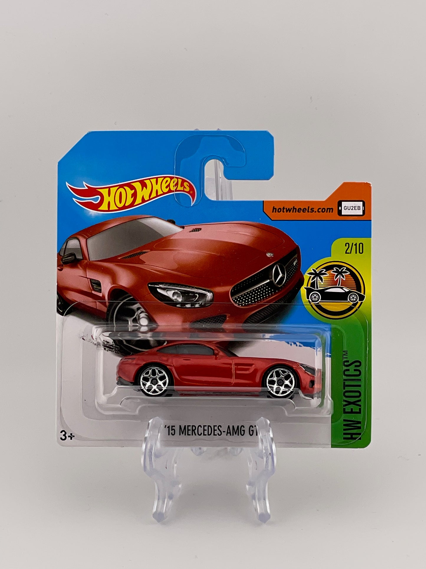 Hot Wheels Mainline '15 Mercedes-AMG GT HW Exotics 2/10 *Short Card*