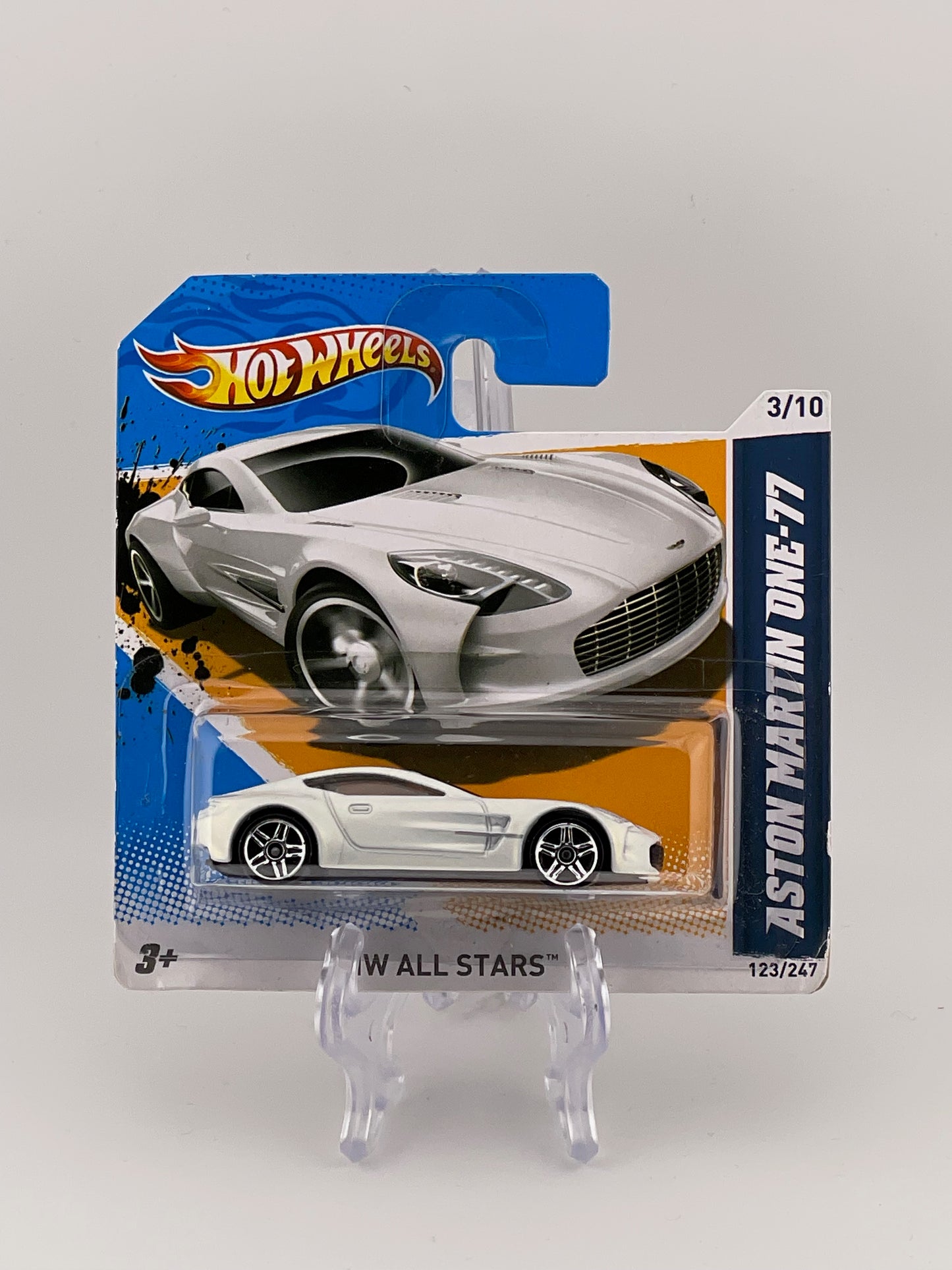Hot Wheels Mainline Aston Martin One-77 HW All Stars 12 3/10 *Short Card*
