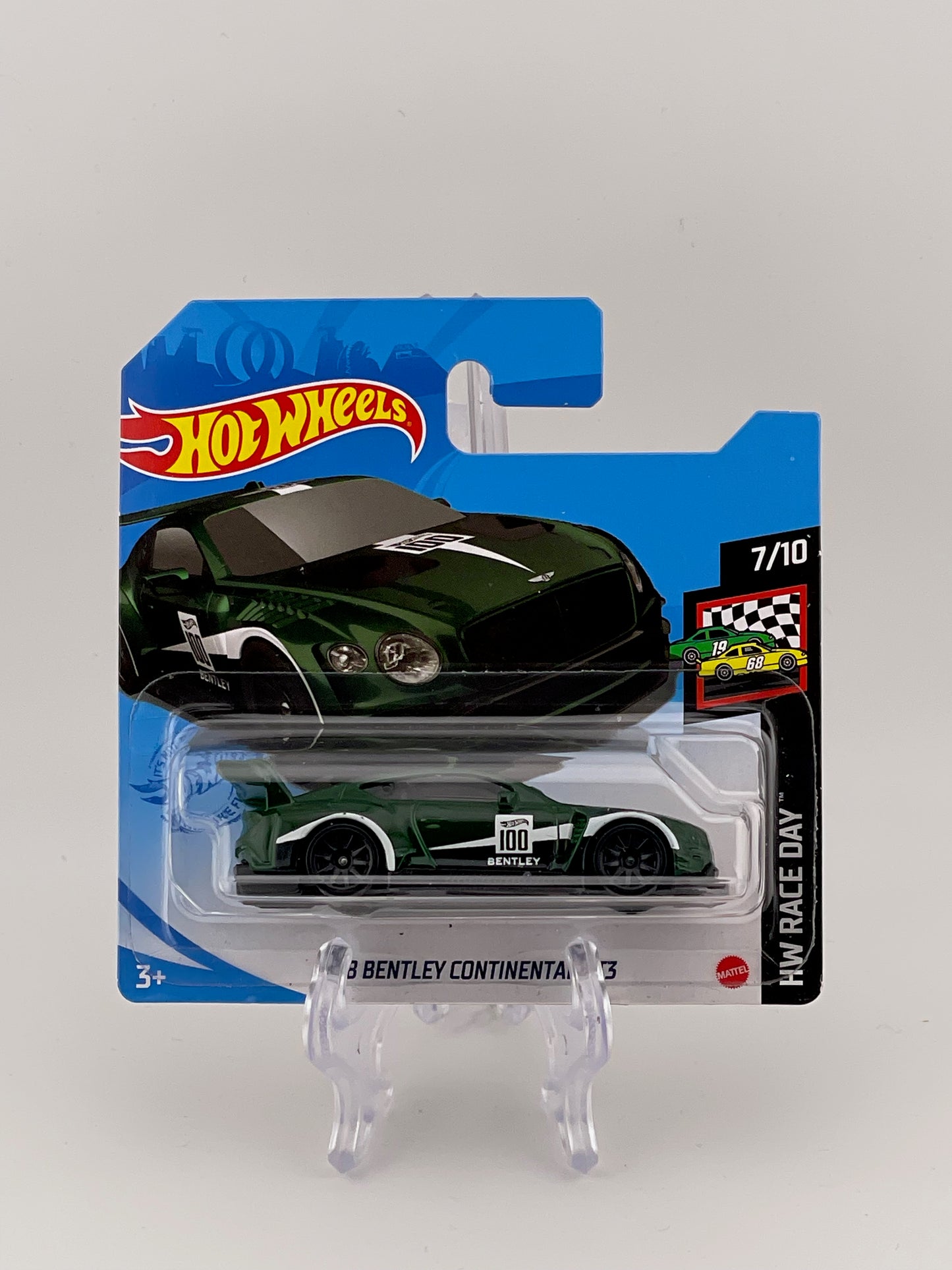 Hot Wheels Mainline 2018 Bentley Continental GT3 HW Race Day 7/10 *Short Card*