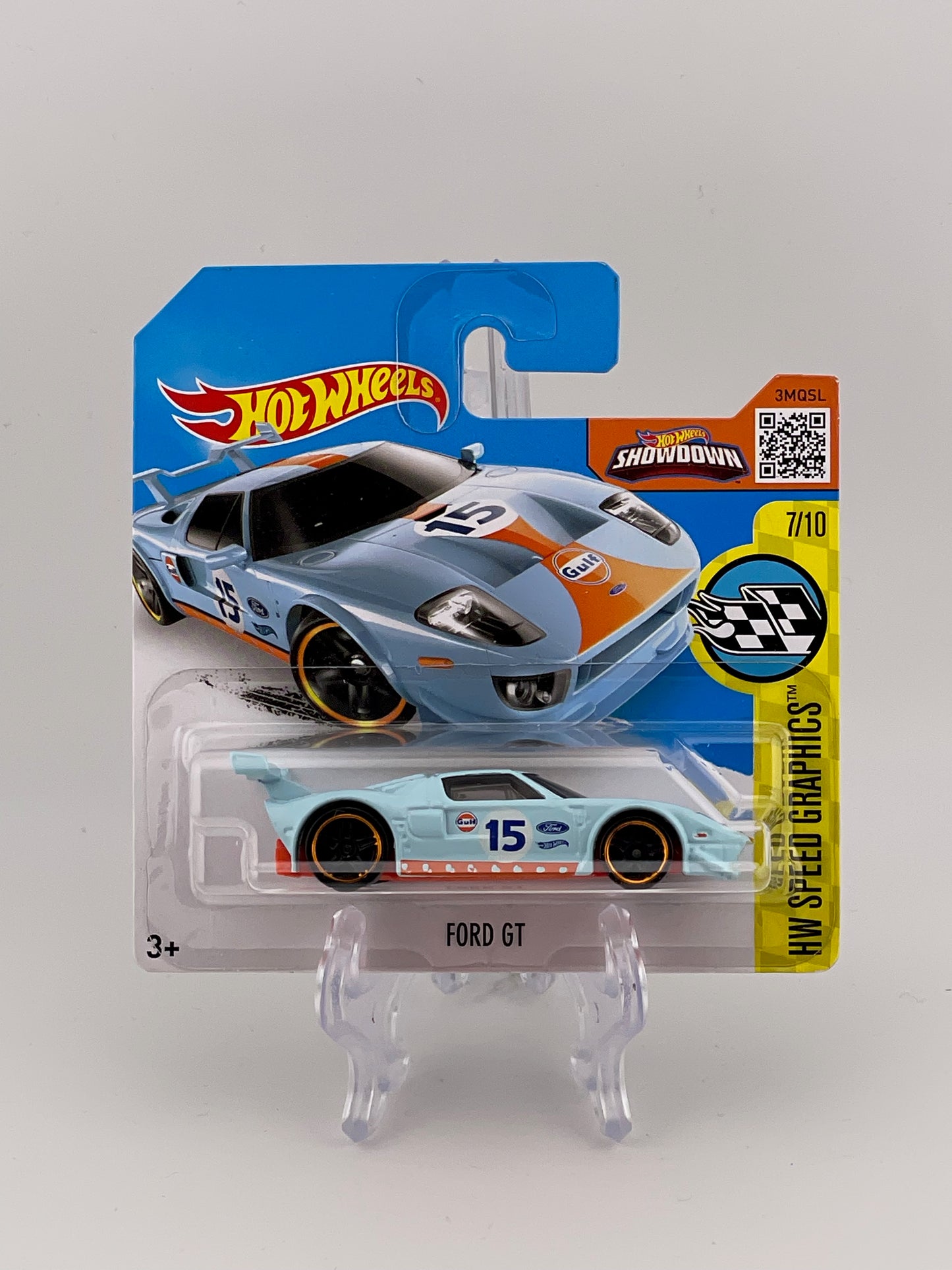 Hot Wheels Mainline Ford GT HW Speed Graphics 7/10 *Short Card*