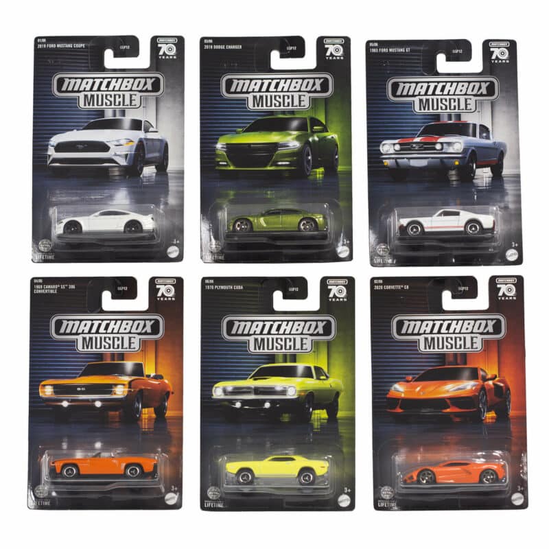 Matchbox Themed Assorted - Matchbox Muscle 6 Car Set