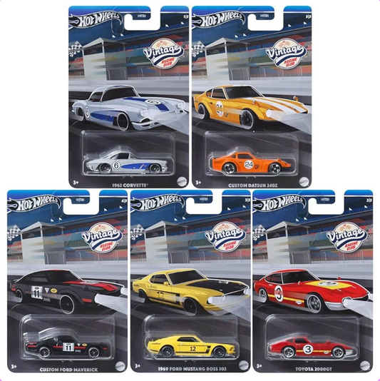 Hot Wheels Themed Assortment Vintage Racing Club 2 Set