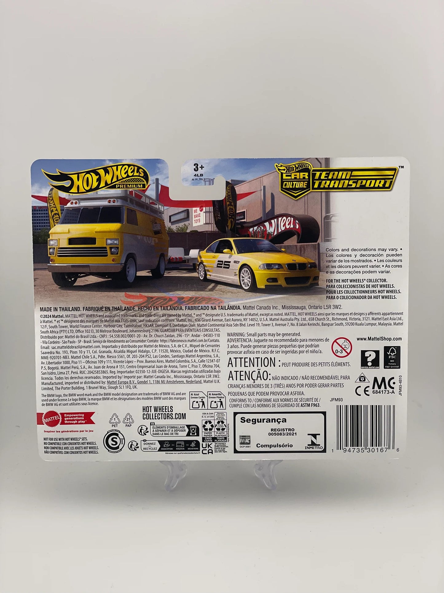 Hot Wheels Premium Car Culture Team Transport *2025 Legends Tour* - BMW M3 + HW Rally Hauler