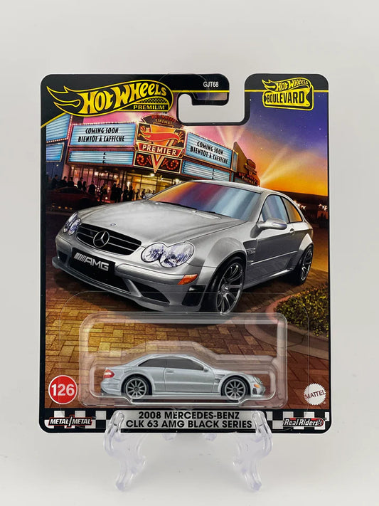 Hot Wheels Premium Boulevard #126 2008 Mercedes-Benz CLK 63 AMG Black Series