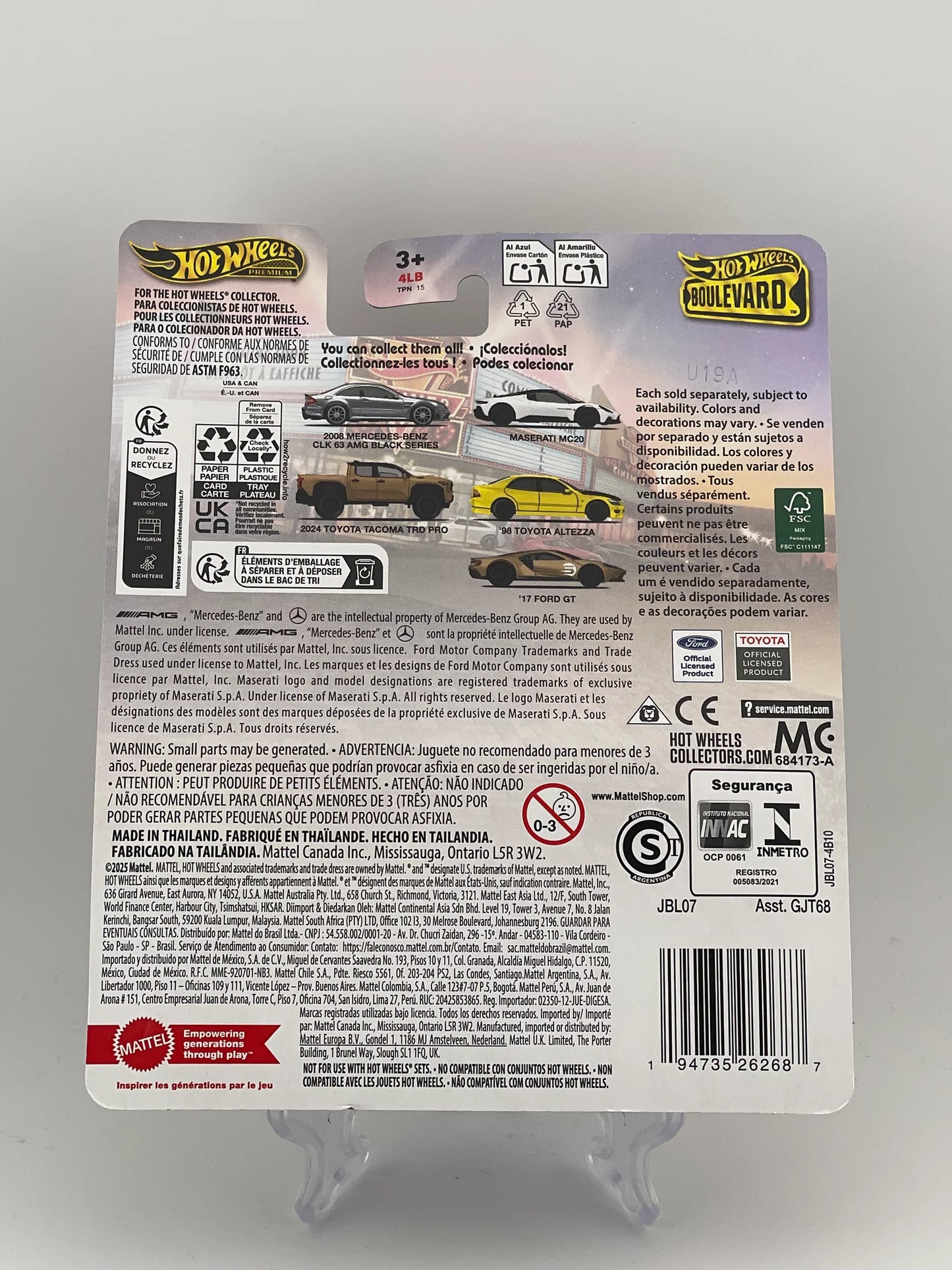 Hot Wheels Premium Boulevard #126 2008 Mercedes-Benz CLK 63 AMG Black Series