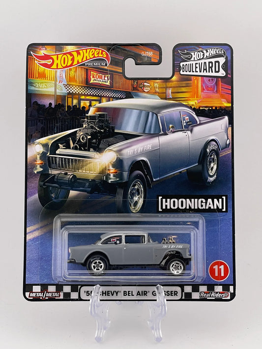 Hot Wheels Premium Boulevard #11 '55 Chevy Bel Air Gasser