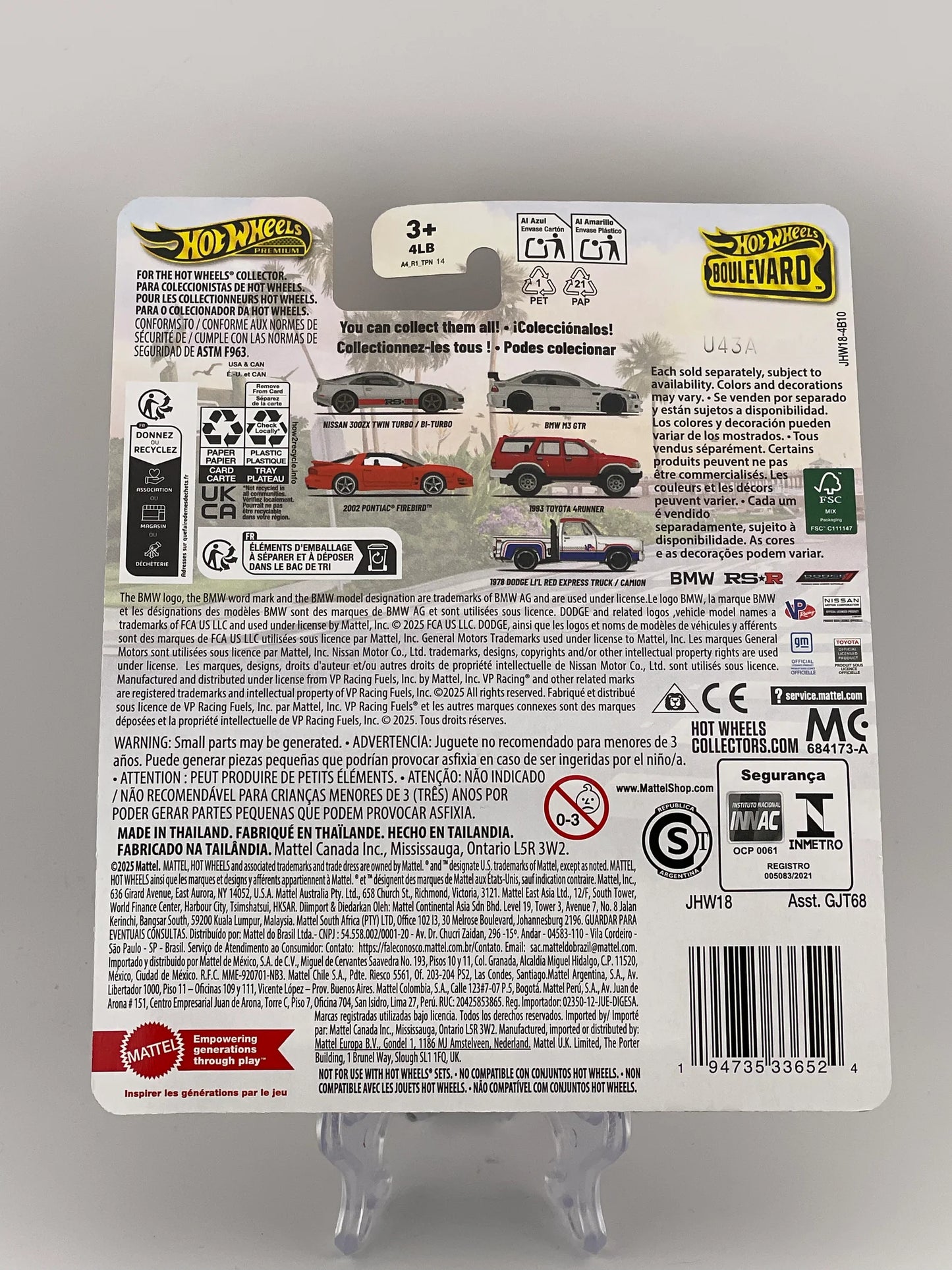 Hot Wheels Premium Boulevard #144 1993 Toyota 4Runner